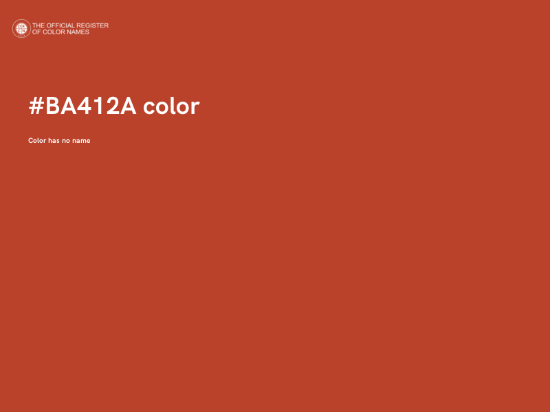 #BA412A color image