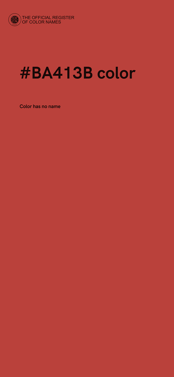 #BA413B color image