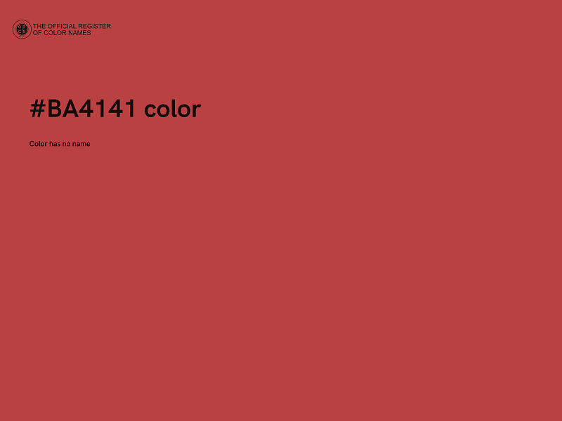 #BA4141 color image