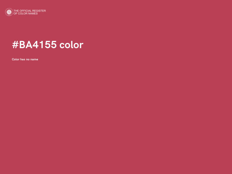 #BA4155 color image