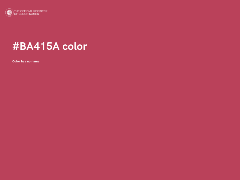 #BA415A color image