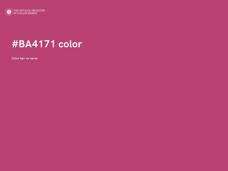 #BA4171 color image