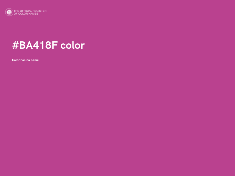 #BA418F color image