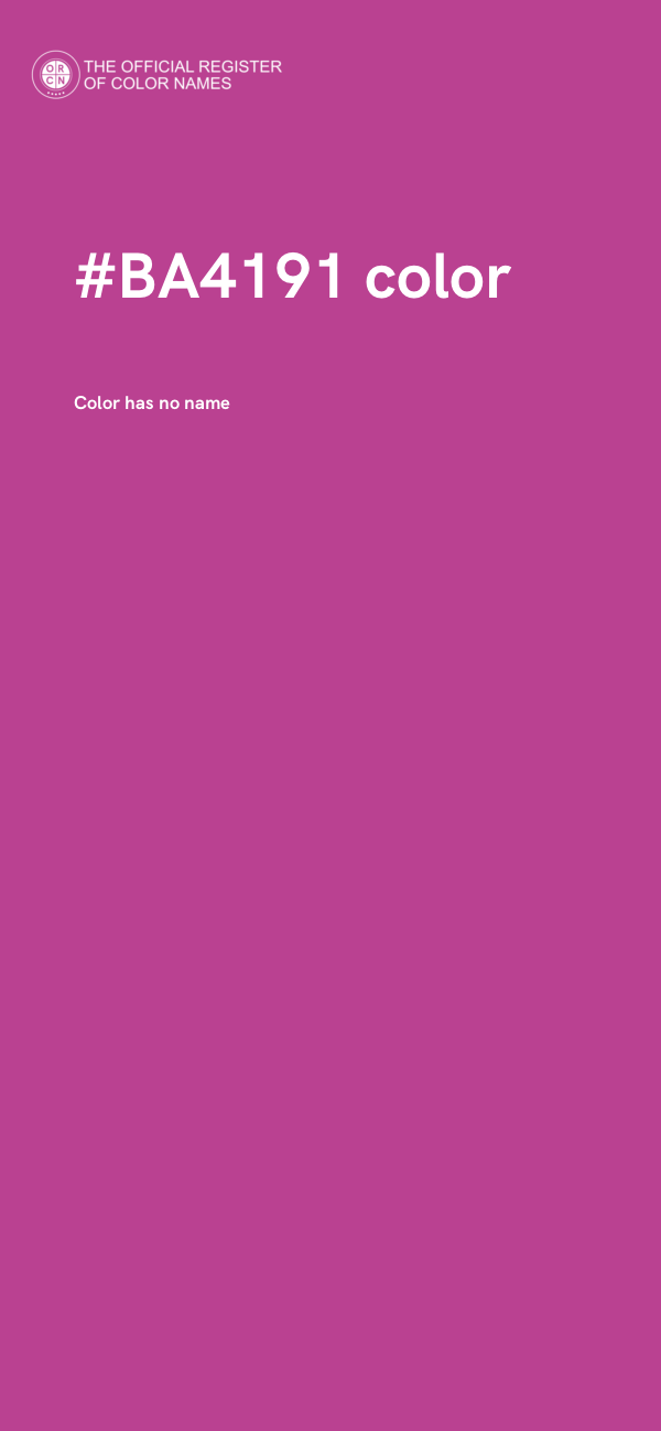 #BA4191 color image