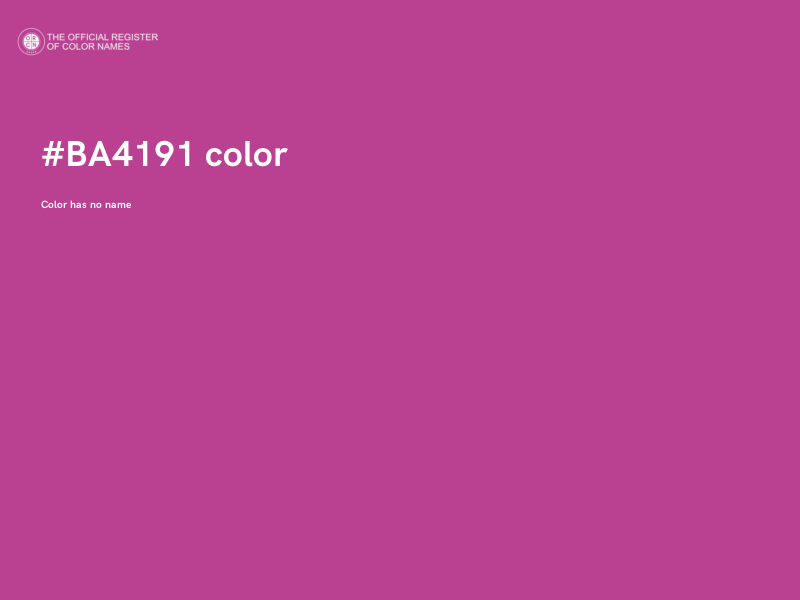#BA4191 color image