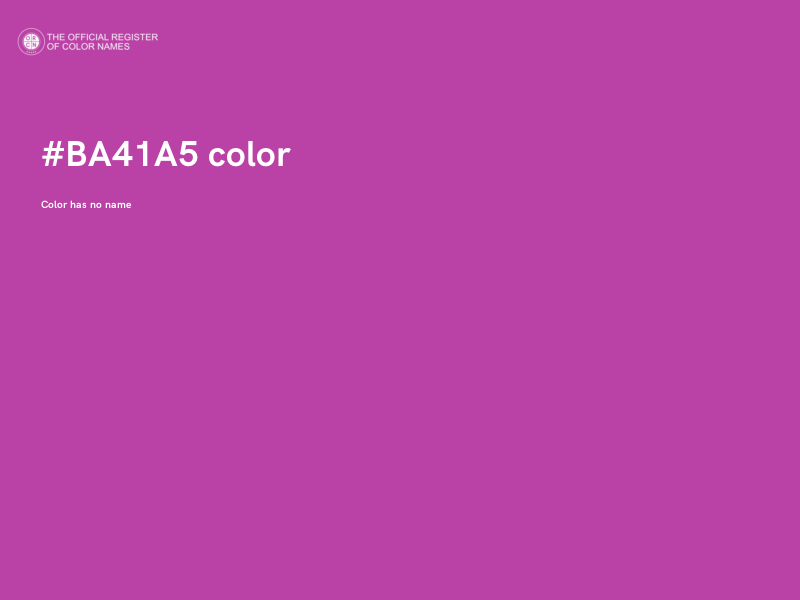 #BA41A5 color image