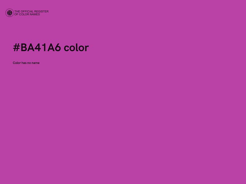 #BA41A6 color image