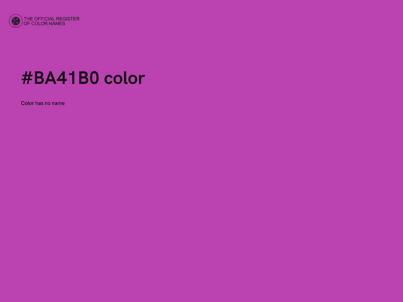 #BA41B0 color image