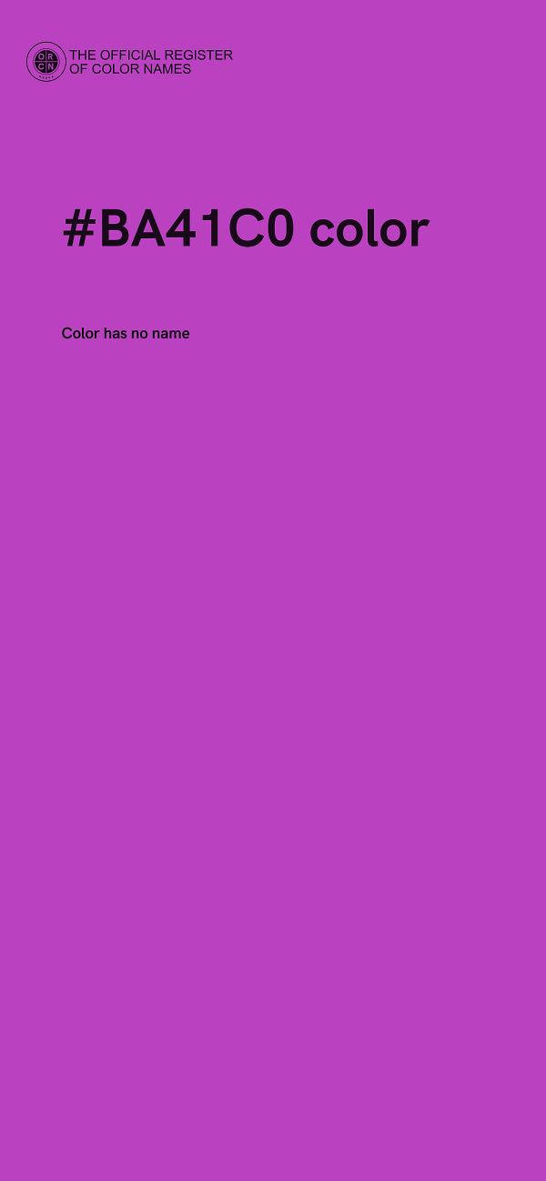 #BA41C0 color image