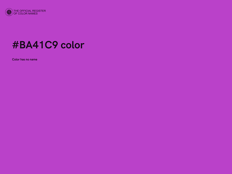 #BA41C9 color image