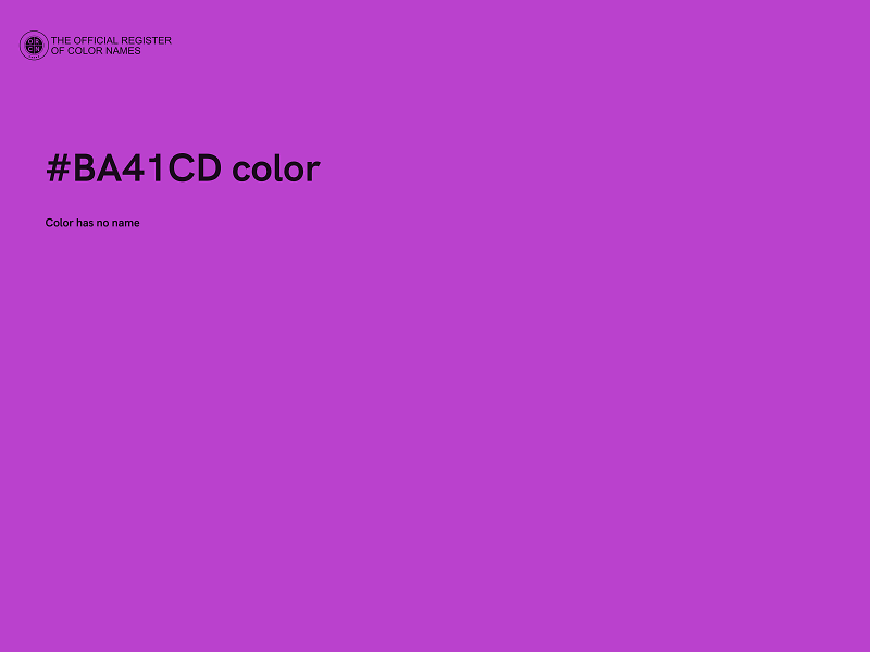 #BA41CD color image