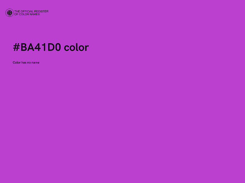 #BA41D0 color image