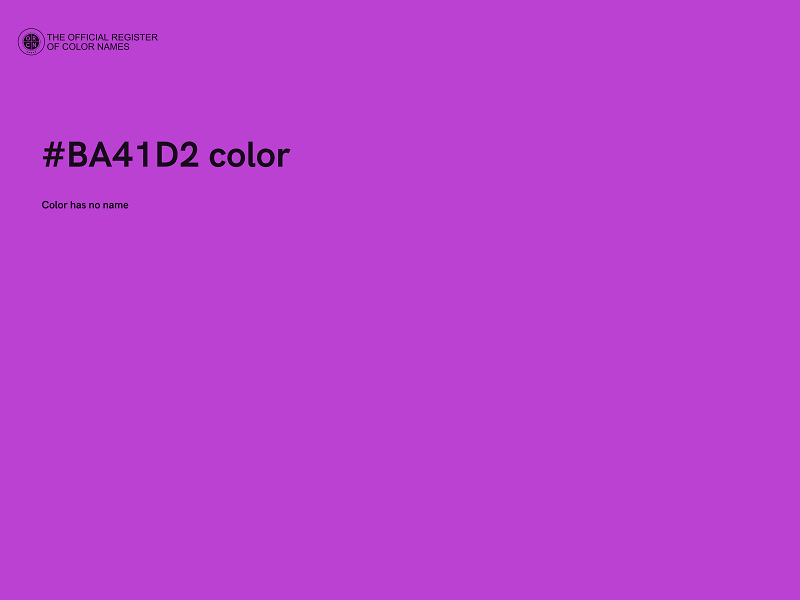 #BA41D2 color image