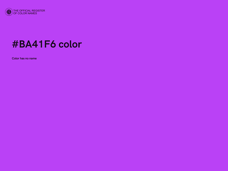 #BA41F6 color image