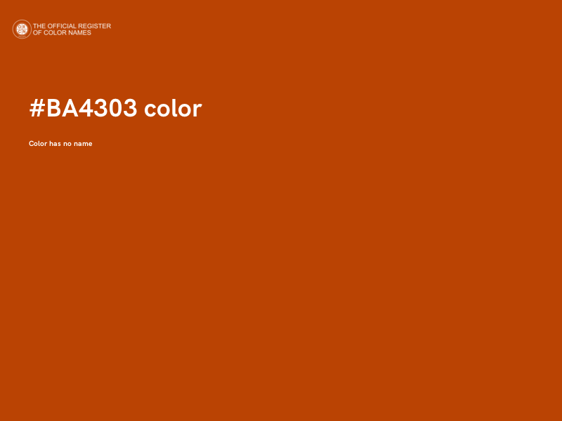 #BA4303 color image