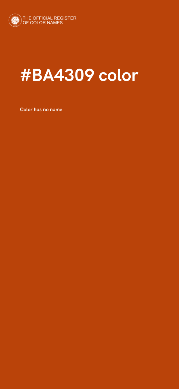 #BA4309 color image