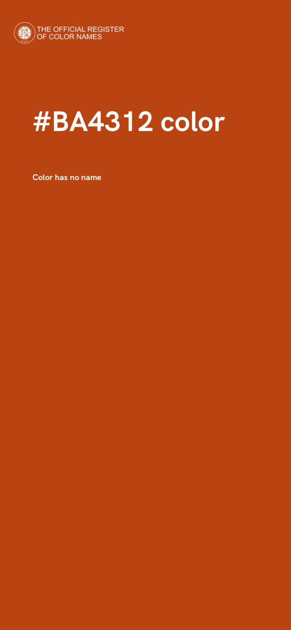 #BA4312 color image