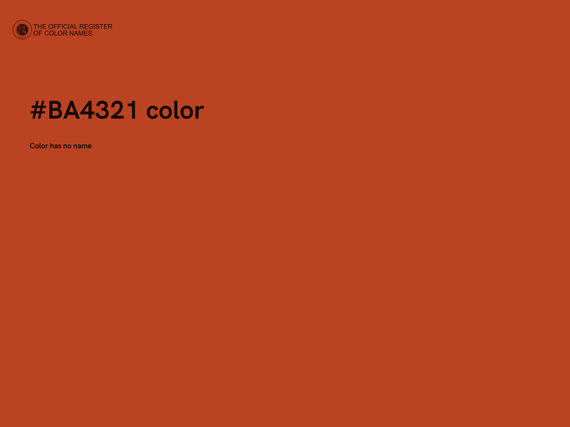 #BA4321 color image