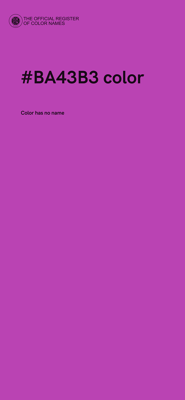 #BA43B3 color image