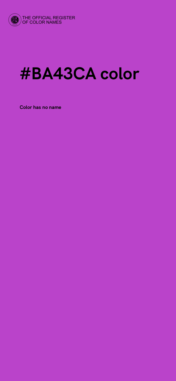 #BA43CA color image