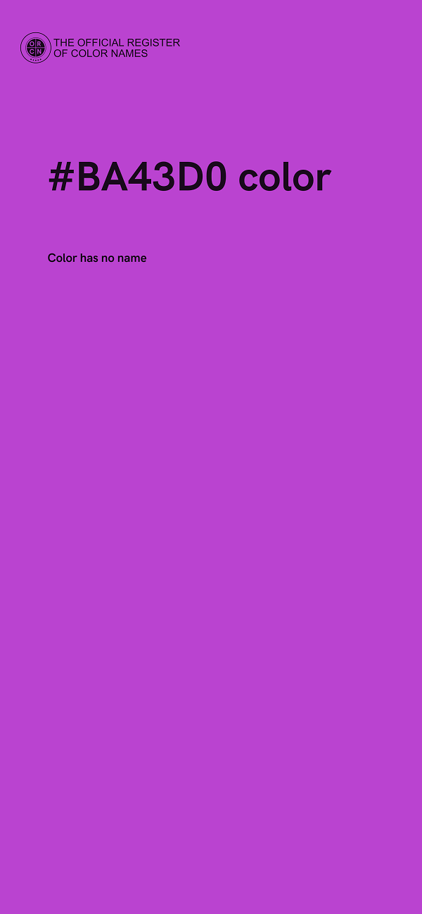 #BA43D0 color image