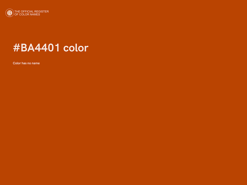 #BA4401 color image