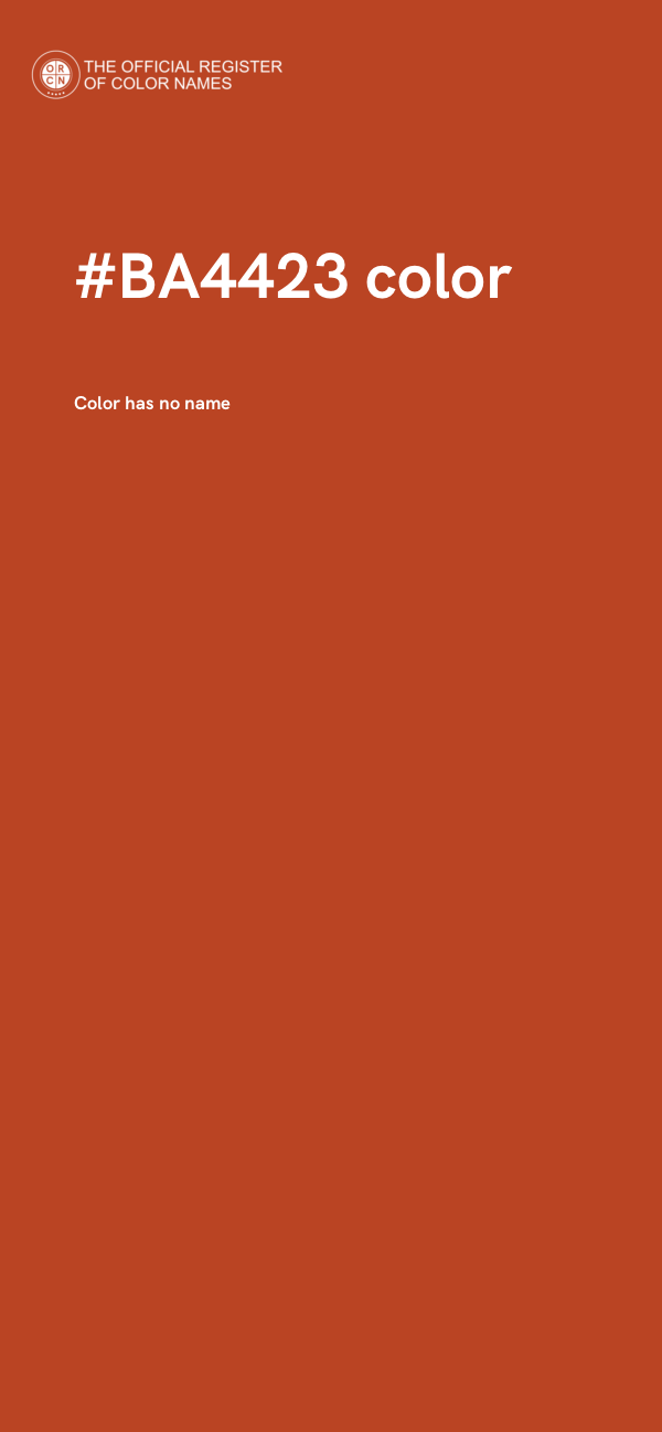 #BA4423 color image