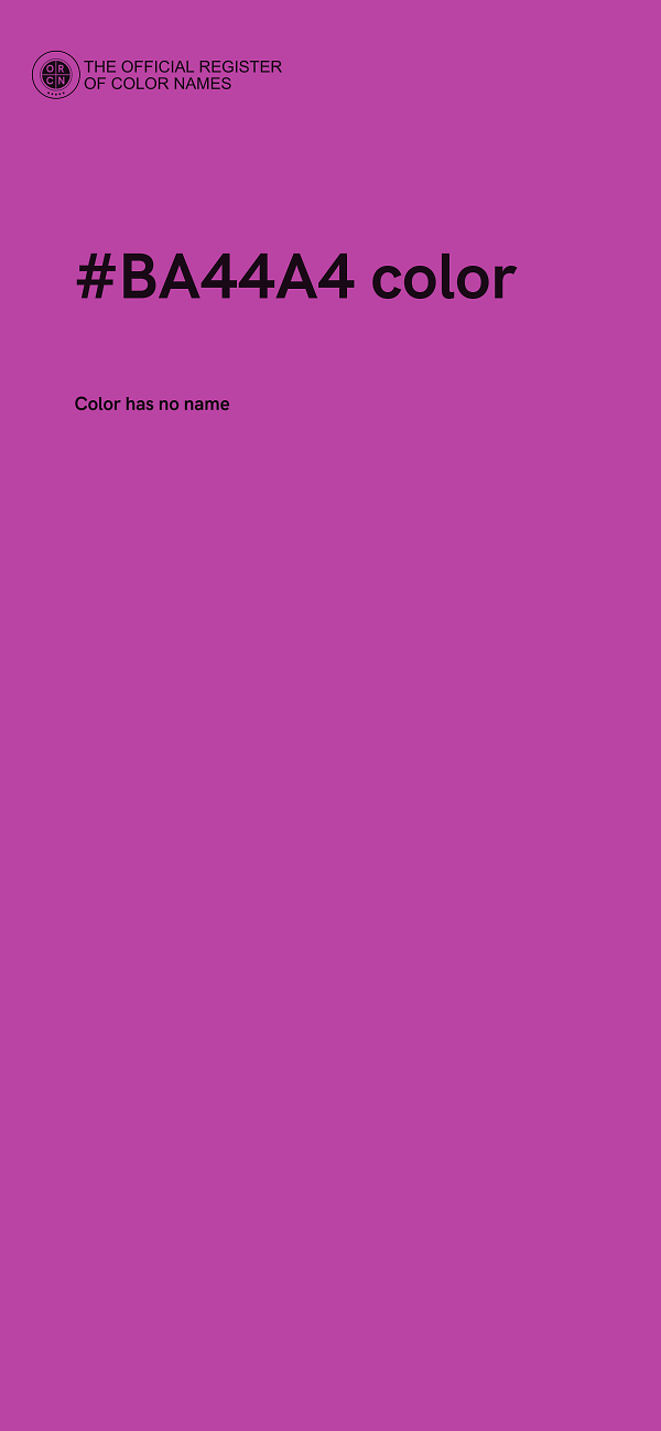 #BA44A4 color image