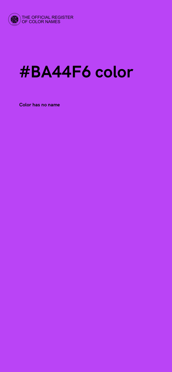 #BA44F6 color image