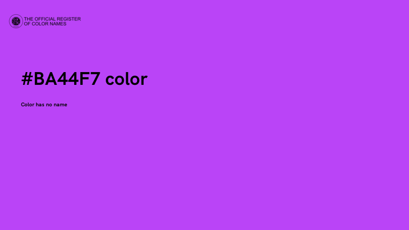 #BA44F7 color image