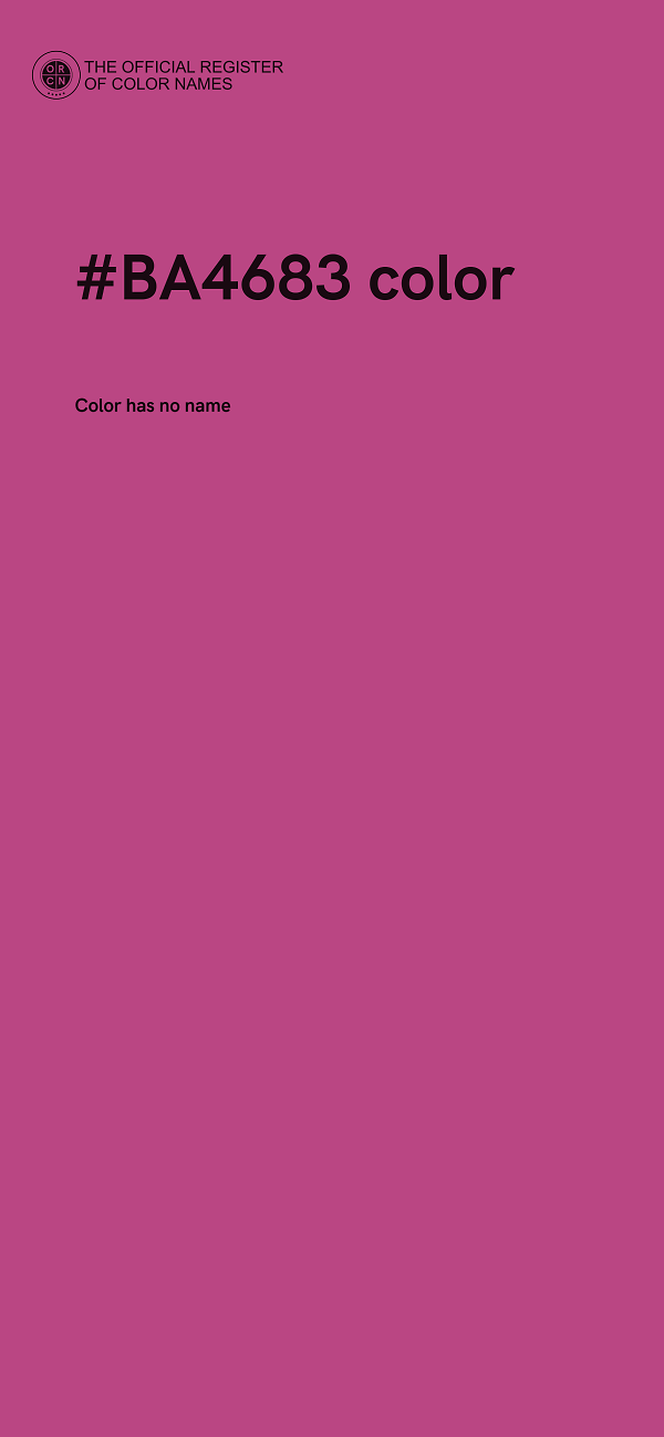 #BA4683 color image
