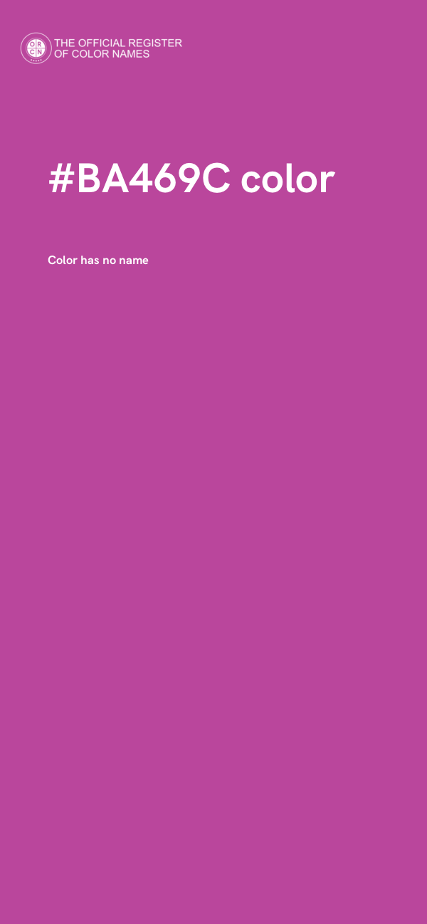 #BA469C color image