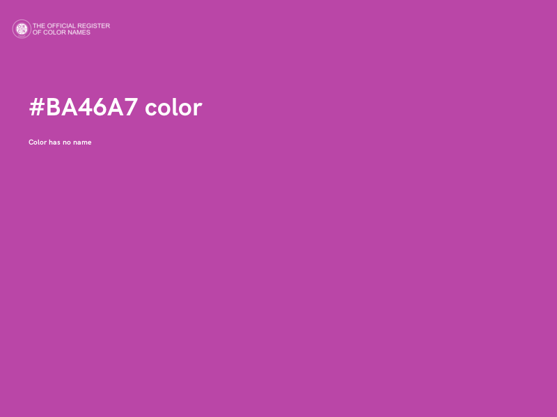 #BA46A7 color image