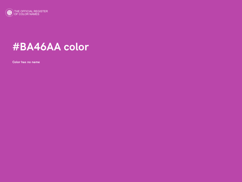 #BA46AA color image