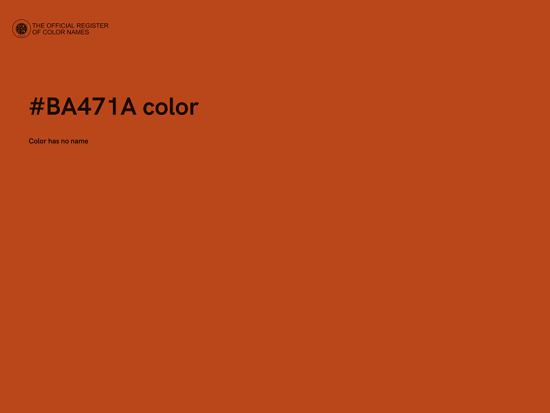 #BA471A color image