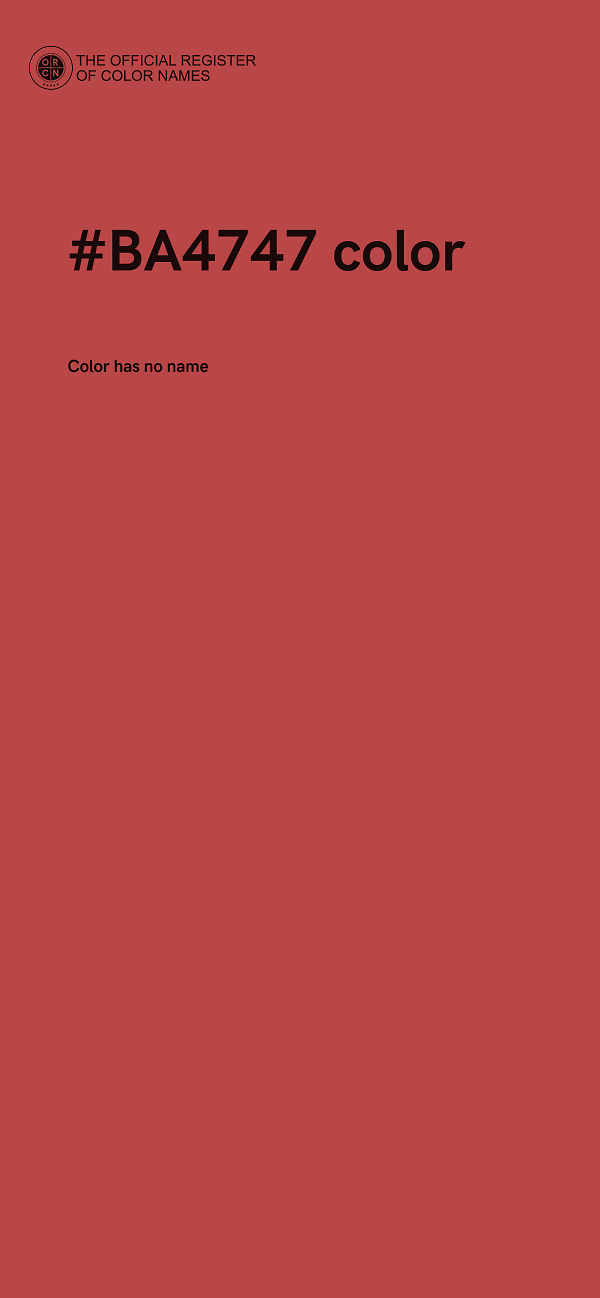 #BA4747 color image