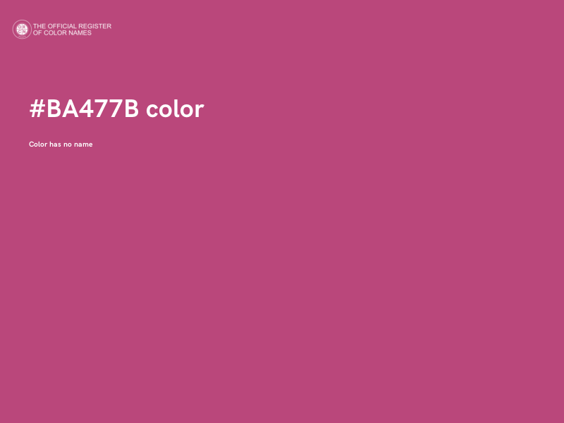 #BA477B color image