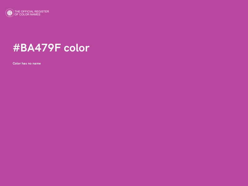 #BA479F color image