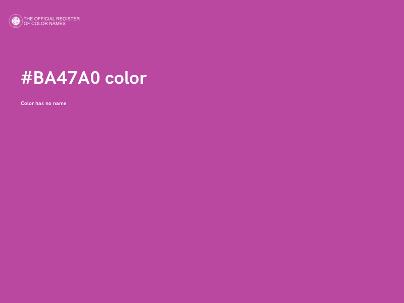 #BA47A0 color image