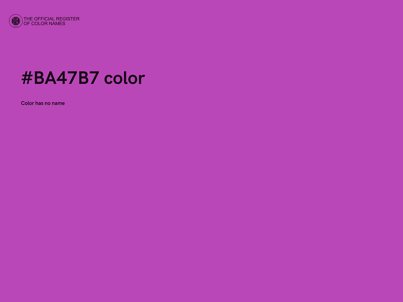 #BA47B7 color image