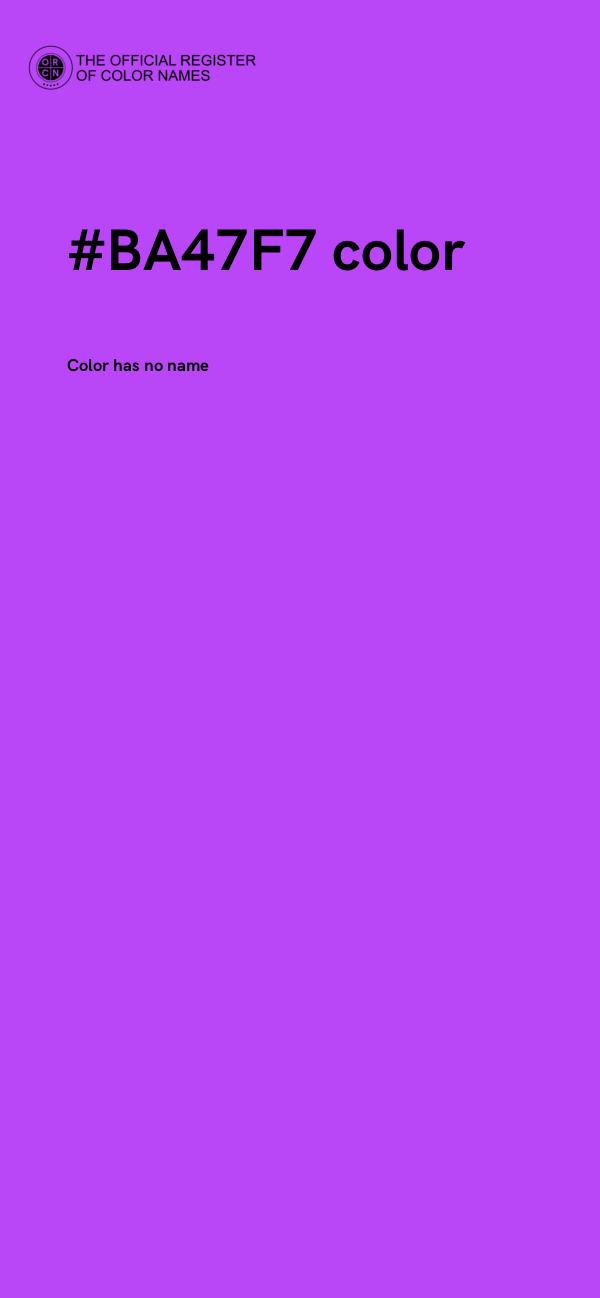 #BA47F7 color image