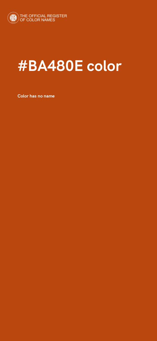 #BA480E color image