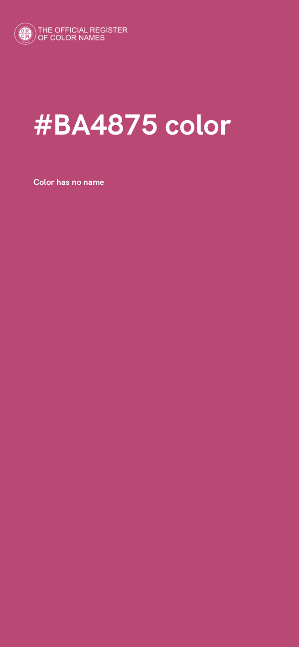#BA4875 color image