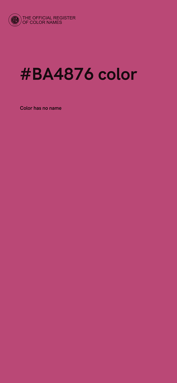 #BA4876 color image