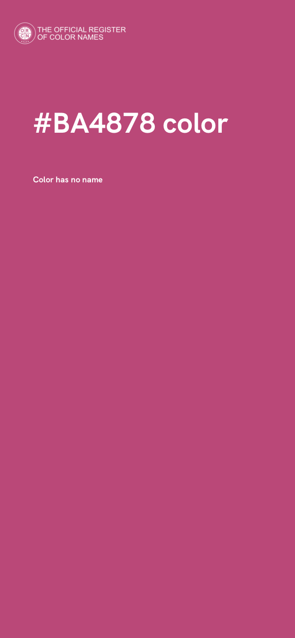 #BA4878 color image