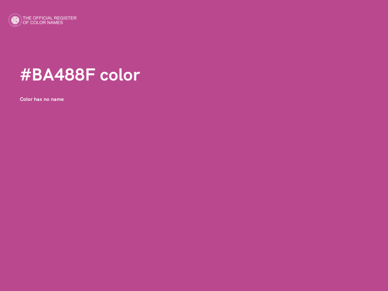 #BA488F color image