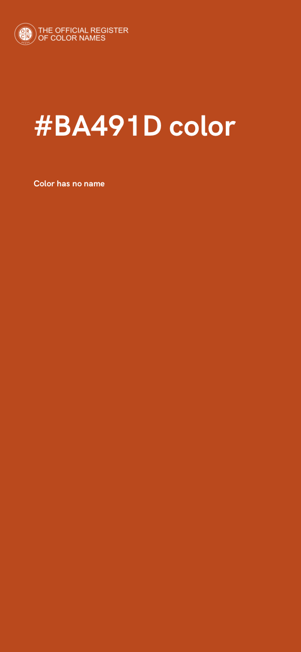 #BA491D color image