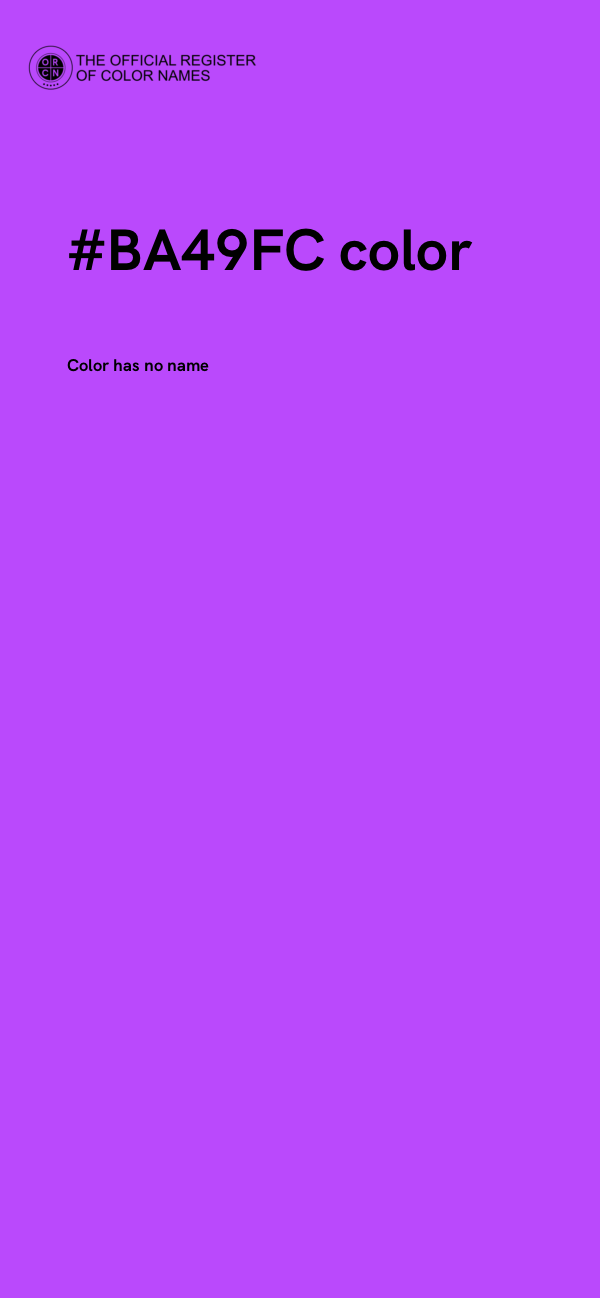 #BA49FC color image