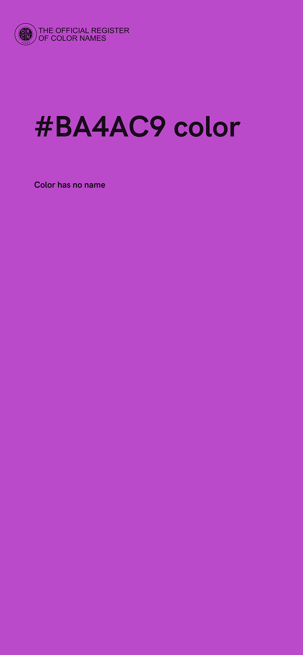 #BA4AC9 color image