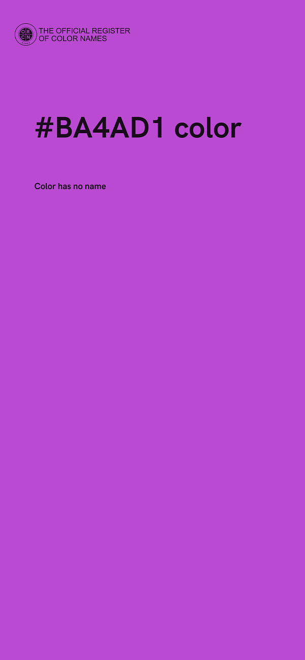 #BA4AD1 color image